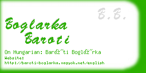 boglarka baroti business card